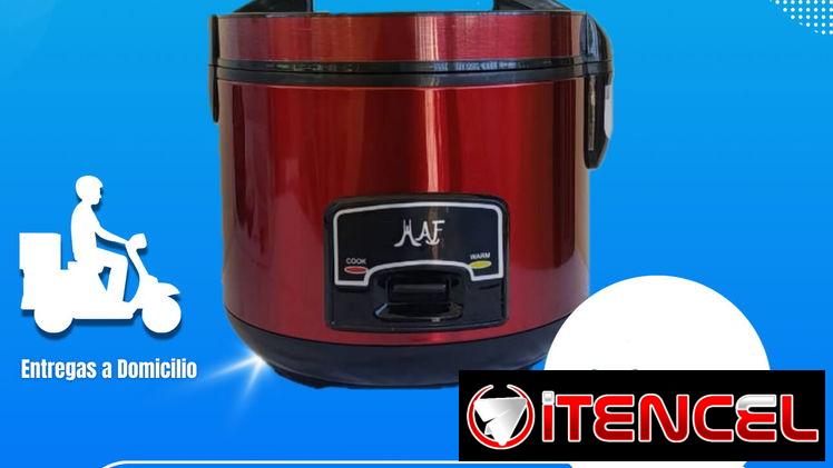 Olla Arrocera MAF color rojo. Capacidad de 1.5 Litros. Incluye Vaporera.