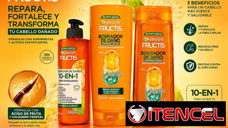 Set Garnier Reparador de daño Shampoo, Acondicionador y Crema de Peinar