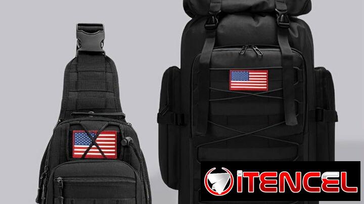 Mochila 75L JUMAHE mas Bolso Cruzado – Diseño Deportivo en Poliéster para Camping y Excursiones – Negro $60