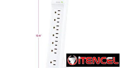 Protector de Voltaje CyberPower P704URC1 7 Tomas y 2 USB con Protección de 2000 Joules