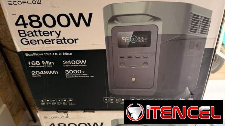 PLANTA ELECTRICA ECOFLOW DELTA 2 MAX DE 2400W HASTA 4800 W  NUEVA ! CON GARANTÍA Y TRANSPORTE