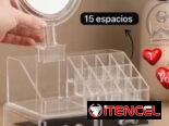 Organizador de maquillaje con espejo giratorio (G&L)
