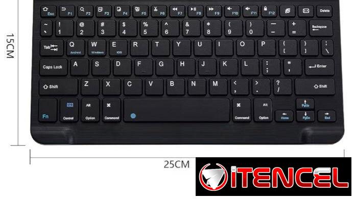 Mini Teclado Bluetooth Portátil Ultra Delgado compatible con múltiples dispositivos iOS, Android y Windows