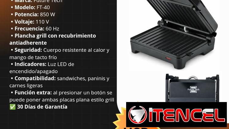 Tostadora / Plancha / Sandwichera 850 W