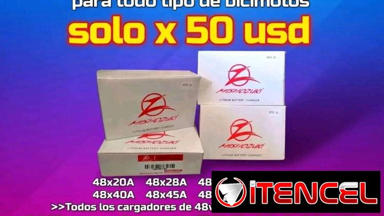 50usd super oferta Cargadores de bicimoto originales michozukis compatible con todas las marcas son de 48vx5.5😱