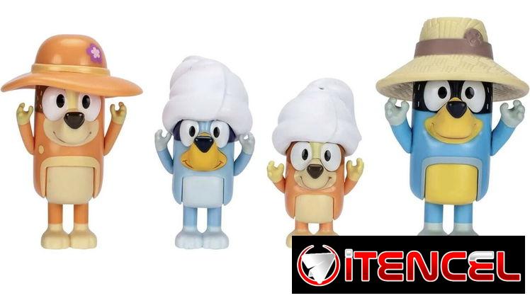 🐾🌿 BLUEY – Family Trip | Pack 4 Figuras
