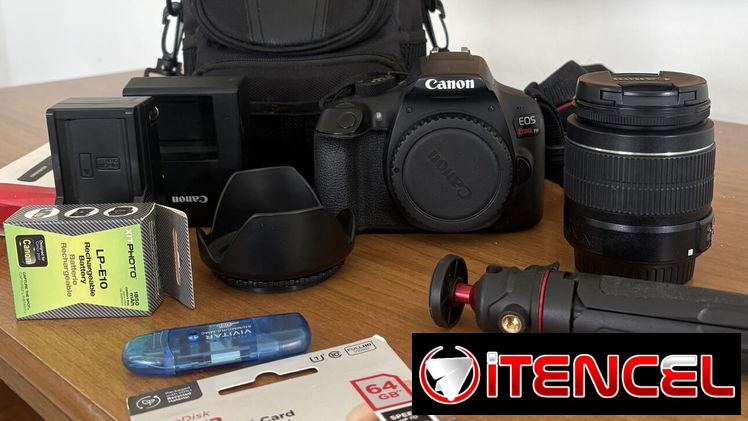 cámara profesional Canon EOS Rebel T6  + accesorios