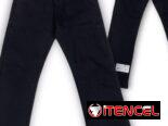 Pantalones de mezclilla corte recto extra grande