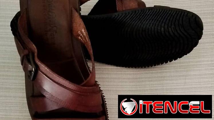 Sandalias Saks Fifth Avenue, calzado italiano. Cuero.# 42.
