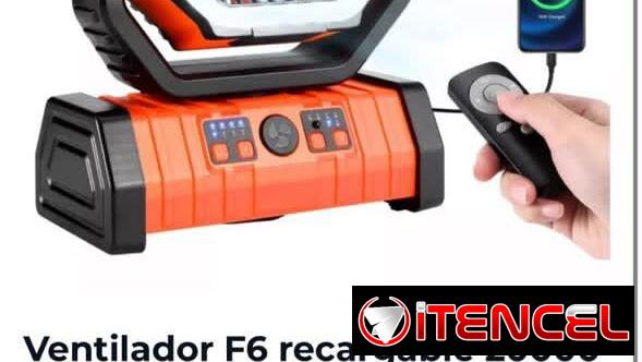 Ventiladores recargables F6 de 20000 mah!!!