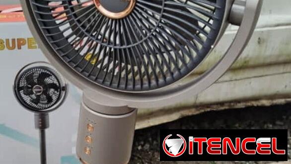 Ventilador recargable Jaysuper de 4 velocidades y ajustable a 3 tamaños