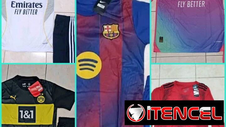 Short + Pulover Barcelona y Real Madrid