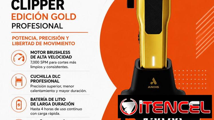 Máquina de Pelar Andis Phenom Gold Profesional | Clipper para Barberos en La Habana