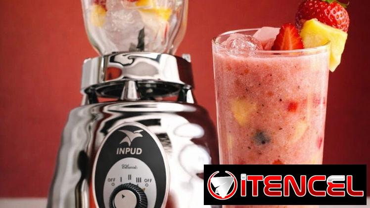 Batidora con vaso de cristal