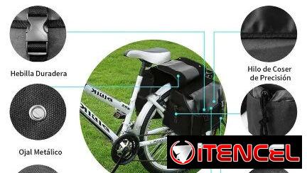 Para cargar en las motos y bicicletas, bolsas laterales en las fotos sus medidas nuevas en su estuche