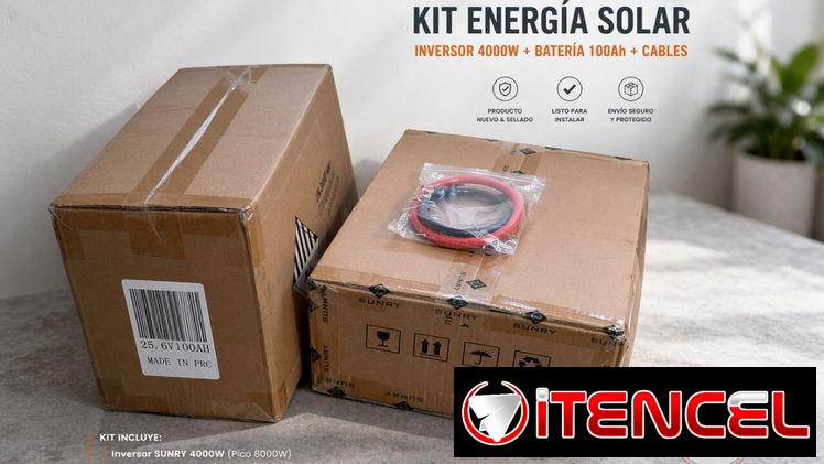 ***EN VENTA KIT ENERGETICO INVERSOR SUNRY 4000WATS PICO DE 7K+BATERIA 2.5KWATS+CABLES+INTALACION INCLUIDA***