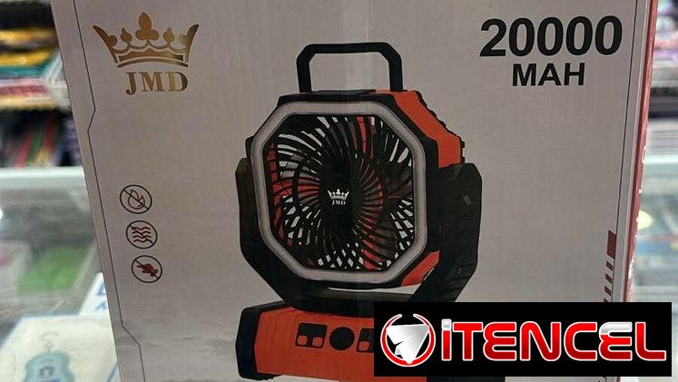VENTILADOR RECARGABLE HASTA 30H | IDEAL PARA APAGONES | CARGA CELULAR