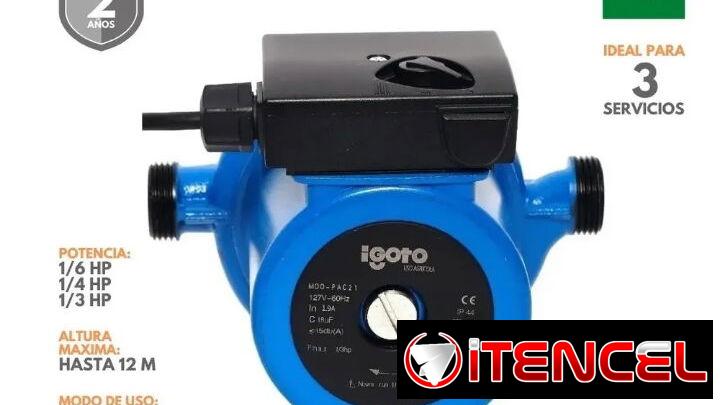 Bomba presurizadora automática de 1/3. La más potente del mercado, funciona para 3 servicios, nueva en su caja