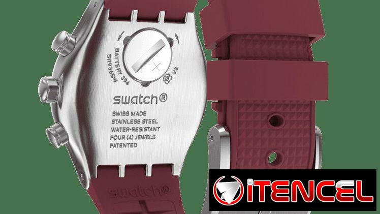 Swatch new en caja manilla de goma