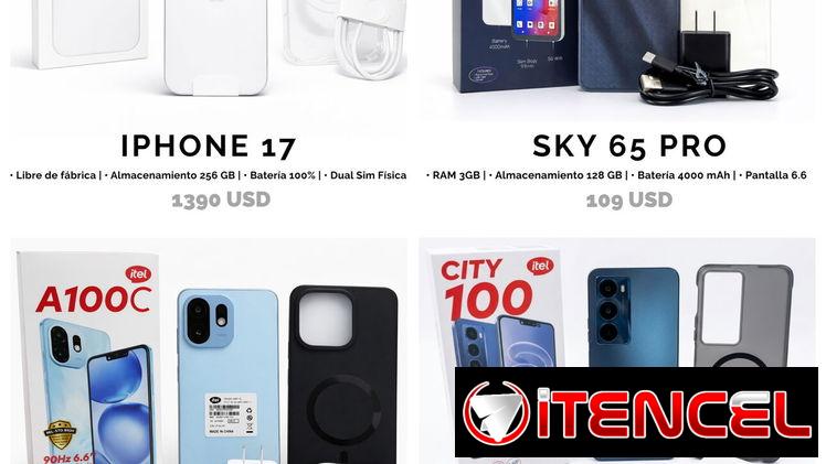 Teléfonos celulares de varias marcas y precios