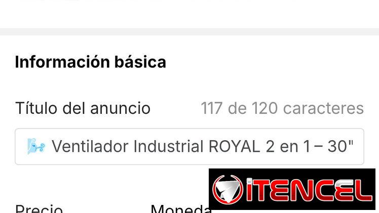 🌬️ Ventilador Industrial ROYAL 2 en 1 – 30″ 🌬️  💰 170 USD 🚚 Transporte incluido  🔥 Potente ventilador industrial