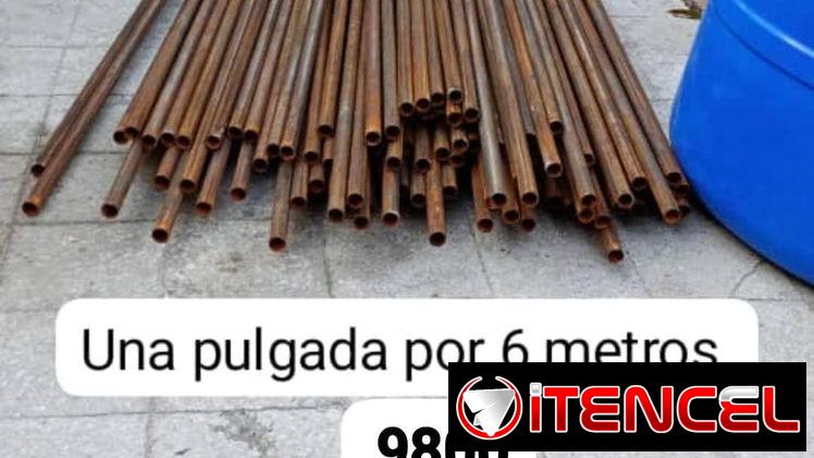 Tubos de una pulgada x 6m
