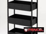 Artículos del hogar y este Carrito Organizador Metálico de 4 Niveles. 💰 35 USD. Lee y 📞 56249037