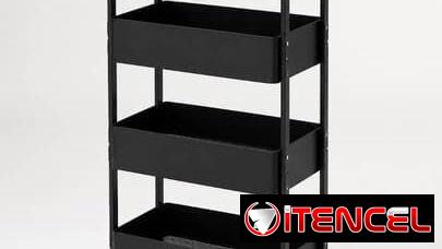 Artículos del hogar y este Carrito Organizador Metálico de 4 Niveles. 💰 35 USD. Lee y 📞 56249037