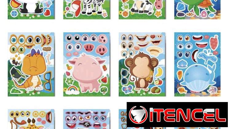 Calcomanías rompecabezas