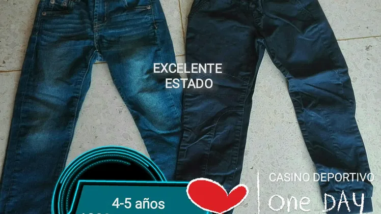 Abrigos, jeans y enguatadas excelente estado para varoncito 3 a 6 años