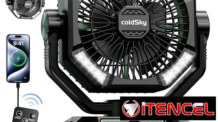 Ventilador Recargable ColdSky 20 mil mAh, todos lo conocen