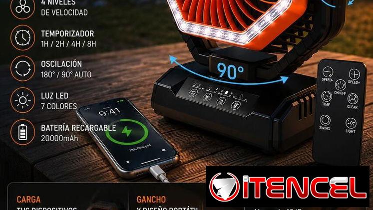 Ventilador recargable