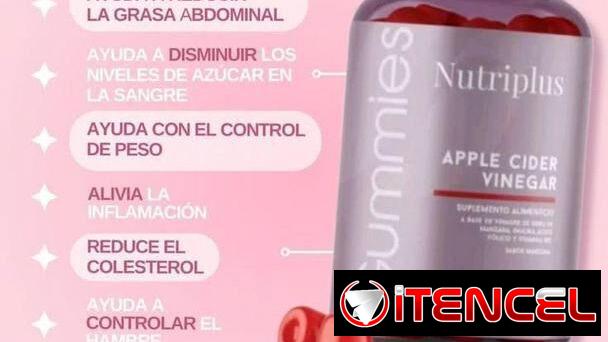🍎 Gomitas de Vinagre de Manzana Nutriplus 🍎