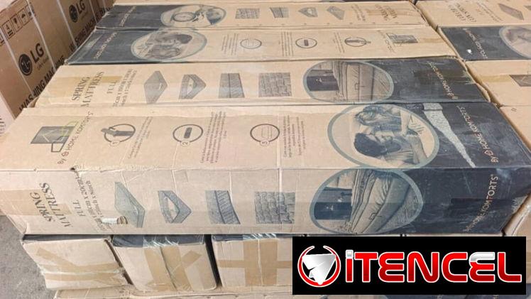 Colchones importados originales sellados al vacio con parejas de almohadas