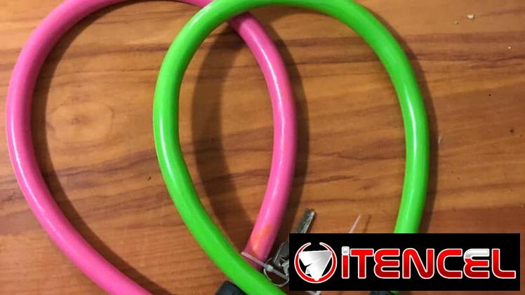 Candado para motos y bicicletas – 50 cm Cable anticorte engomado doble (exterior e interior) venta habana