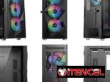 ✅✅52724487 – Chasis Gaming Semi panorámico SAMA 3509 Black + 4 fanes ARGB✅✅