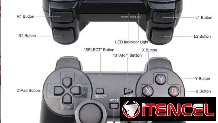 Mandos para PS2, PS3 y PC//Incluye el receptor inalámbrico//Nuevos