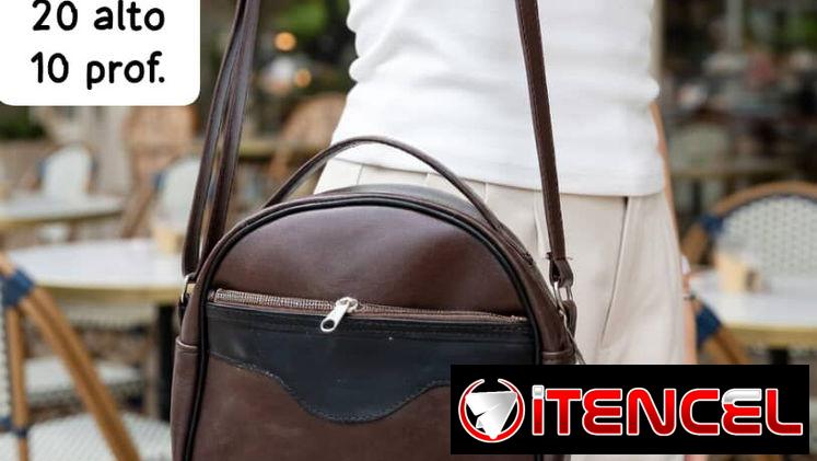 BOLSO O CARTERITA ARTESANAL CARMELITA VINIL GRUESO ALTA CALIDAD