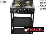 COCINA DE GAS DE CUATRO QUEMADORES MILEXUS CON ORGANIZADOR, ENTREGA DE FACTURA. VARIEDAD DE ELECTRODOMÉSTICOS, ETC