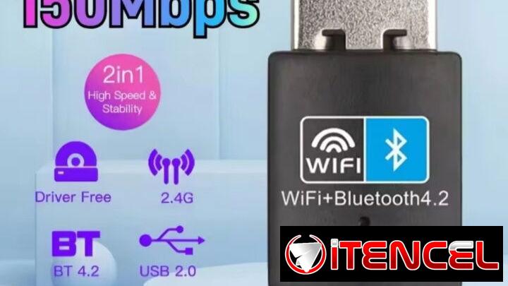 Adaptador wifi y bluetooth 2 en 1