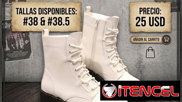 Botas (estilo combate) blancas
