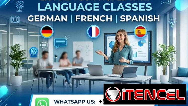 Clases de alemán, francés, español presencial u online