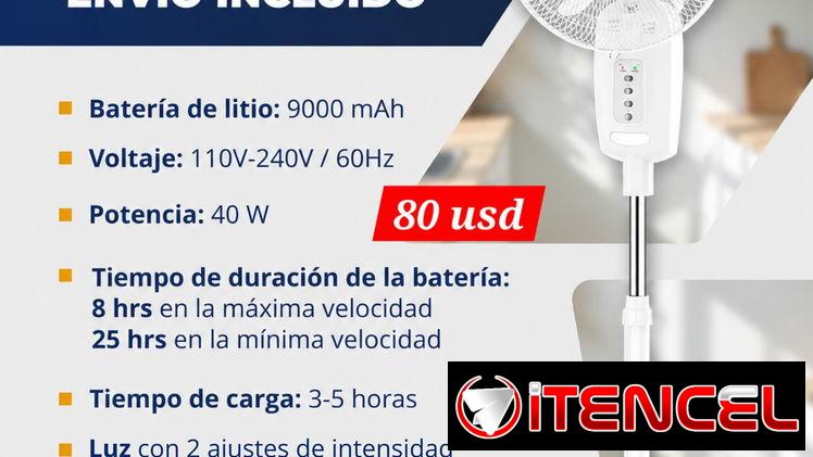 Ventilador recargable