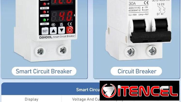 DIHOOL Protector de voltaje ajustable 110V 220V, corte de bajo/alto voltaje y protección contra sobrecorriente, subvolta