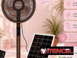 ‼️Súuper Oferta ‼️ 🌬️ Ventilador Recargable Sanumo con Panel Solar y Bombillo LED