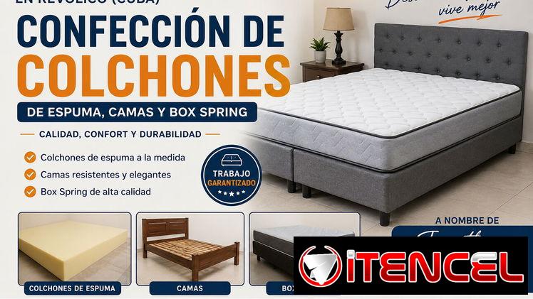 ✨🫴TENEMOS A LA VENTA COLCHONES, CAMAS DE TUBOS, BOX SPRING, BUEN PRECIO TRANSPORTE INCLUIDO LLAME (55632907)