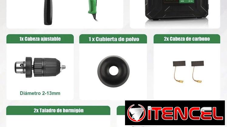 Rotomartillo Concelador SHAWTY, 1050W, Martillar  Perforador SDS-Plus  Mandril, Para Taladrar y Martillar