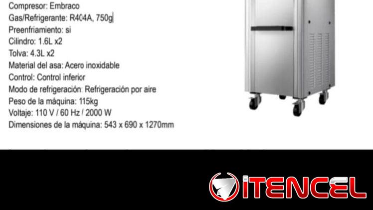 Maquina de frozzen  digital de 3 tiros 2 sabores y uno mezclado con. Ruedas nueva en caja    Transporte incluido 🚛