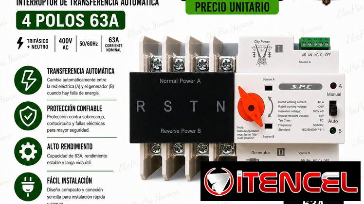 Transfer automatico, inversor, mc4, tarjetas para inversores