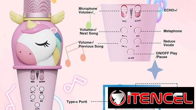 ‼️🎤 Micrófono de Karaoke para niños “Lovely Unicorn” 🦄  30 usd 💸